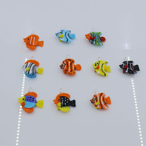 Handmade Thu Nhỏ Murano Lampwork Thủy Tinh Biển Động Vật Cá Bức Tượng Nhỏ Sealife <span class=keywords><strong>Charms</strong></span> Đối Với Trẻ Em Của Đồ Trang Sức Vòng Cổ Móc Mặt Dây Chuyền - Product Image 1