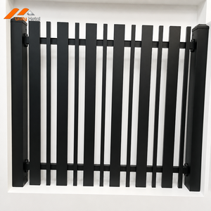 Paneles de Cerca de Aluminio Resistentes para Exteriores, 8 pies de Altura, con Recubrimiento de Polvo Negro, Cerca Moderna de Privacidad para Proyectos Comerciales - Product Image 3