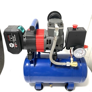 <span class=keywords><strong>Compresor</strong></span> <span class=keywords><strong>de</strong></span> <span class=keywords><strong>aire</strong></span> portátil 6L AC/DC <span class=keywords><strong>de</strong></span> doble uso | Motor sin escobillas sin aceite <span class=keywords><strong>de</strong></span> alta presión | Alimentado por batería <span class=keywords><strong>de</strong></span> litio y enchufe - Product Image 1