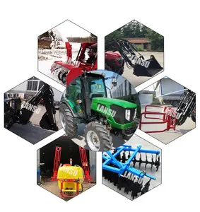 90HP Small Multifunction Agricultural Greenhouse 4 Wheel Micro Farming Compact Tractors Farm Mini 4X4 Agriculture 4WD Tractor