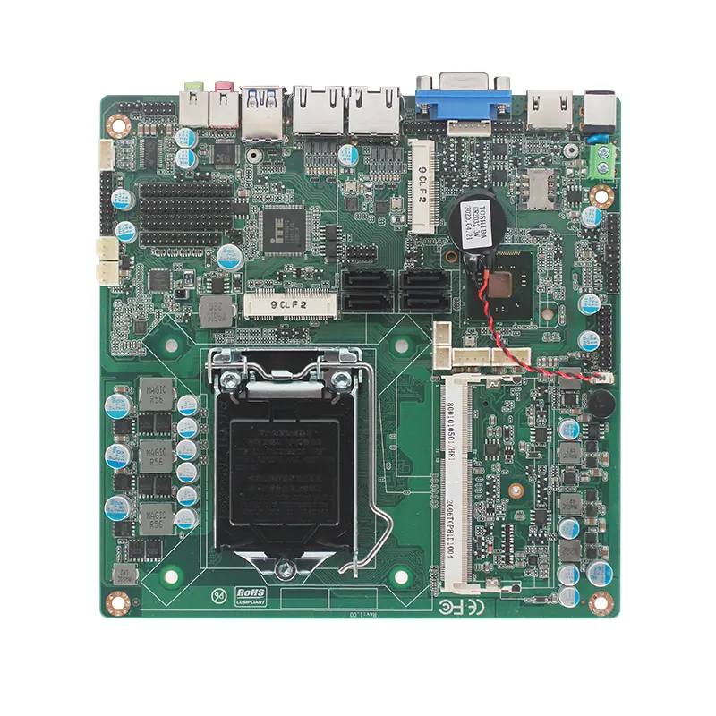 Piesia B85 Motherboard LGA 1150 DDR3 8 GB Core i3 i5 i7 Celeron/Pentium X86 2LAN Industrie-PC Mini-ITX-Hauptplatine mit 6Com LVDS