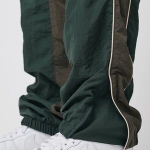 Oversize <b>Nylon</b> <b>Jogger</b> Pants Wholesale Elastic Waist Pipping Detail Lightweight Men <b>Nylon</b> Track Pants - Product Image 5