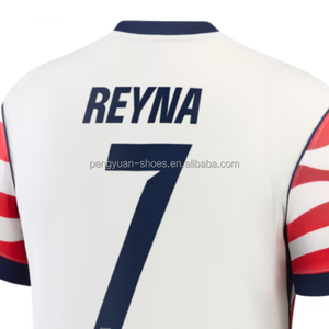 Maillot de football blanc domicile Giovanni <span class=keywords><strong>Reyna</strong></span> 2026 de qualité supérieure, prêt à être expédié - Product Image 1