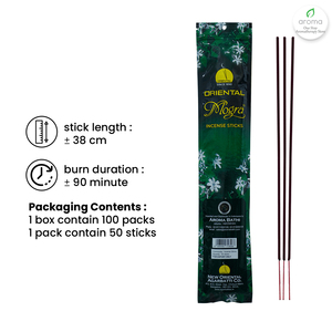 <b>Enchanting</b> Indian Red Bathi Oriental Mogra Incense Coils with Natural Jasmine Extract 50 Sticks for Worship and Room Fragrance - Product Image 2