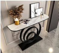 Table Console de luxe moderne avec dessus en marbre pour entrée Foyer salon ou hôtel-Meubles d'usine