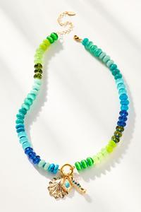 Của phụ nữ mới mùa hè phong cách đồng Mặt dây chuyền hạt chuỗi vòng cổ xuyên biên giới loạt nhỏ giọt dầu trái tim cá cánh hoa bướm hình dạng - Product Image 6