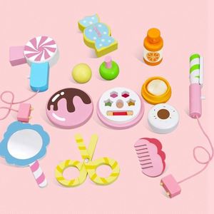 Magic Set Table and Chair Girl Toy Pink Wooden Makeup Vanity Pretend Play Perfect <b>Gifts</b> for Girls - Product Image 4