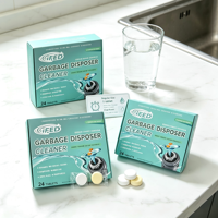 Tablettes nettoyantes biodégradables pour éviers, parfum citron naturel, désodorisant pour éviers, élimination des odeurs et entretien des canalisations