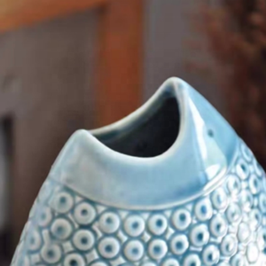 Bình cá gốm nhiệt độ cao đơn giản trang trí cổ điển đồ trang trí tiền sảnh nhà quà tặng ngày lễ - Product Image 5