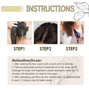 Aceite para el Cuidado del Cabello 60ml con Aceite de Oliva, Semilla de Uva, Romero y Coco, Vitamina E, Nutritivo e Hidratante para Cabello Seco, Dañado y Encrespado - Product Image 5