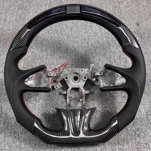 Volante Deportivo de Fibra de Carbono Forjado Rojo con LED, Personalización de Alta Gama y Artesanía Exquisita para Infiniti Q50 Q50L Q60 <span class=keywords><strong>Q80</strong></span> - Product Image 6