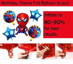 Vente en gros de ballons en feuille d'aluminium et de ballons en latex sur le thème de <span class=keywords><strong>Spiderman</strong></span>, super-héros de dessin animé, kit de guirlande d'<span class=keywords><strong>arche</strong></span> pour la décoration de fête d'anniversaire des garçons - Product Image 4