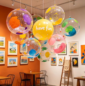 Ballons Bobo transparents en TPU pré-étirés en gros, ballons géants Bobo de 50 pouces, ballons bulles Bobo de 36 pouces, 24 pouces, 18 pouces, ballons Bobo ronds - Product Image 5