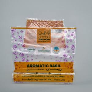 Sac d'emballage alimentaire en plastique thermoscellé 3 côtés sac OPP pour chou frisé/<span class=keywords><strong>laitue</strong></span>/<span class=keywords><strong>basilic</strong></span>/épices fraîches herbes - Product Image 3