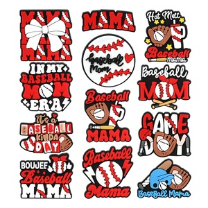 2025 usine en gros mode Baseball chaussures de sport breloques sabots décorations breloques chaussures en caoutchouc accessoires pour breloques en caoutchouc - Product Image 1