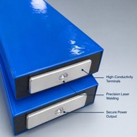 Cella Batteria Prismatica LiFePO4 CATL 3.2V 172.5Ah Originale per EV, Accumulo Solare, Golf Cart, RV - Cassa in Alluminio, 4000 Cicli di Vita
