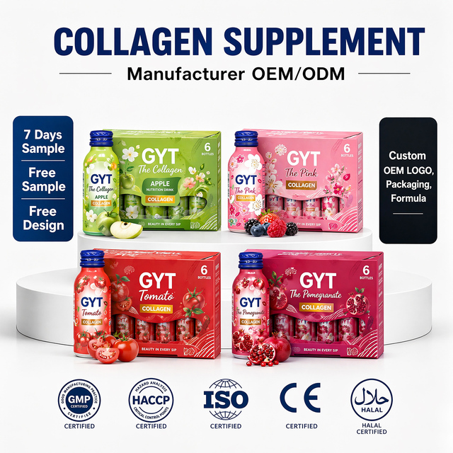 OEM ODM Collagen Herbal Supplement Liquid Collagen for Skin Whitening Instant Collagen Powder Drink Bulk HALAL Wholesale Factory