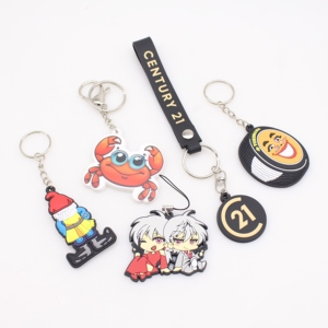 Bán buôn thời trang chuyên nghiệp tùy chỉnh cá nhân nhựa silicon cao su Keychain PVC Keyring - Product Image 6