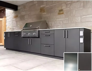 Cucina Modulare da Esterno con <span class=keywords><strong>Porte</strong></span> in Vetro Temperato e Illuminazione Interna - Product Image 3