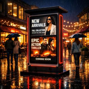 Sinmar - Señalización <span class=keywords><strong>Digital</strong></span> para Exteriores y Pantallas Publicitarias, Quiosco LCD con Luces LED, Tablero <span class=keywords><strong>Digital</strong></span> Impermeable para Publicidad - Product Image 1