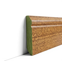 Plinthe en MDF sur mesure, épaisseur 10/15/16/18 mm, grain de bois, résistante à l'humidité, moulure murale