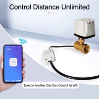 Katup Bola Listrik Kuningan Kontrol Aplikasi WiFi, Pengoperasian Manual, Operasi Ganda, Perpipaan Rumah, Katup Motor Cerdas