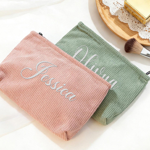 Borsa Cosmetica Personalizzata con Ricamo, Riutilizzabile, alla Moda, <span class=keywords><strong>Portatile</strong></span> <span class=keywords><strong>da</strong></span> <span class=keywords><strong>Viaggio</strong></span>, Astuccio Promozionale Aziendale di Alta Qualità - Product Image 1