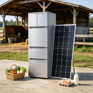 Réfrigérateur solaire pour maisons autonomeuses, utilisation en milieu isolé, aluminium, 2 portes, capacité inférieure à 60L - Product Image 2