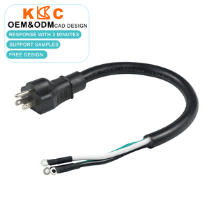 Câble d'alimentation NEMA 5-15P vers fil de borne - Cordon d'alimentation CA avec fil nu à extrémité ouverte - Product Image 1