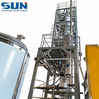 Système de distillation automatique de solvants avec tour de récupération d'alcool en acier inoxydable pour le traitement botanique