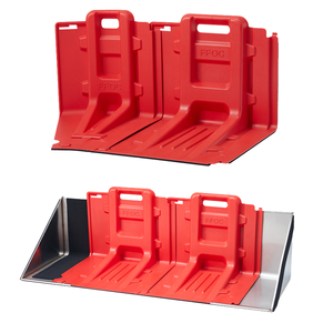 Barrera de inundación de plástico portátil, ligera, antiimpacto para prevención de inundaciones temporales - Product Image 3