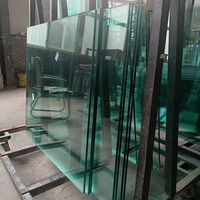Verre Trempé de 10 mm 12 mm pour Bureau, Transparent, Clair, Coloré ou Teinté, Verre de Construction pour Fenêtre et Bâtiment