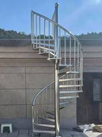 Escalier en colimaçon extérieur sur mesure, moderne, simple, intégré, résistant à la rouille et à la pluie