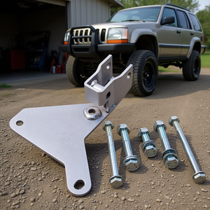 Support de barre de direction avant D0100HPEQUU en acier pour rehausse de 2 à 4 pouces pour Grand Cherokee WJ 99-04, usage intensif - Product Image 2