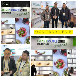 Vassoio Rotondo Personalizzato con 5 Scomparti in PET per Feste, per Frutta e Verdura, Grande Vassoio con Coperchio per Catering - Product Image 4