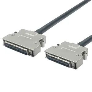 SCSI 50Pin Cable MDR 50Pin Male Cable With Metal Hood 1M SCSI 50Pin Cable