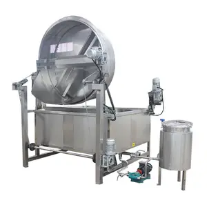 304 stainless steel industrial electric water oil peanut frying machine
