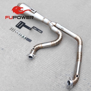 Tuyaux d'échappement 2 en 1 pour <span class=keywords><strong>Harley</strong></span>-Davi*dson Dyna Low Rider FXDL 2 Into 1 - Product Image 5