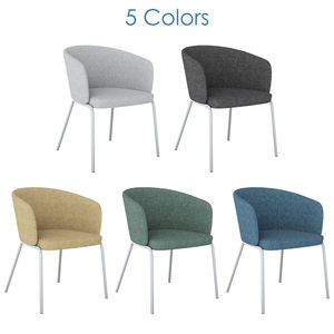 Silla de Comedor <span class=keywords><strong>para</strong></span> Sala de Estar, Tapizada, con Patas de Metal y Reposabrazos, Precio Económico, Silla de Ocio, Silla de Oficina <span class=keywords><strong>para</strong></span> Visitas - Product Image 4