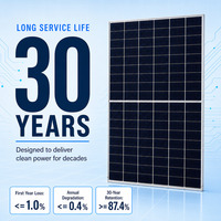 Panneau solaire monocristallin 550W 580W 600W 700W type N HJT bifacial pour usage domestique, système hors réseau, durée de vie de 30 ans