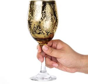 Nouveau Style 300ml gobelet <span class=keywords><strong>à</strong></span> vin rouge soufflé <span class=keywords><strong>à</strong></span> la main sans plomb pour le verre de <span class=keywords><strong>Champagne</strong></span> placage couleur rouge nouveau Design - Product Image 6