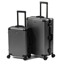 Maleta de Viaje Rígida de Aluminio con Ruedas Silenciosas Giratorias, Candado TSA, Separación Húmedo/Seco, Diseño Clásico y Sencillo