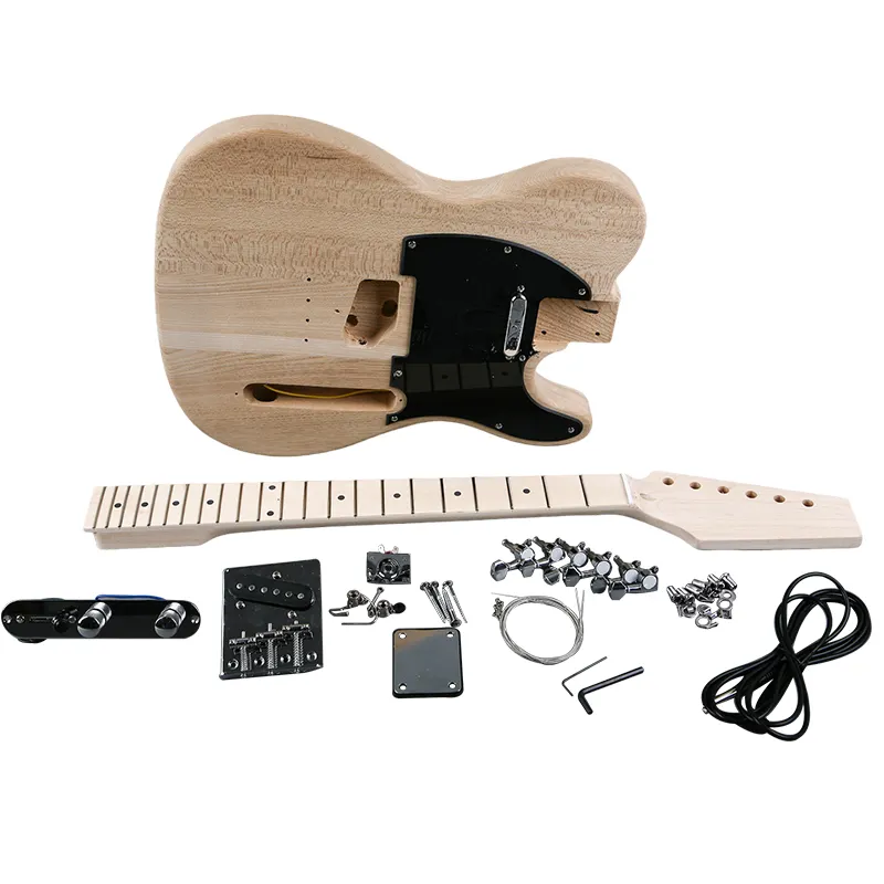 (जी. के. एसटीएल 120) DIY इलेक्ट्रिक गिटार किट शुरुआत किट 6 स्ट्रिंग Alder अपना स्वयं का निर्माण गिटार