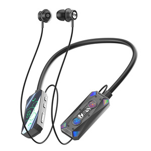 Auriculares inalámbricos con Bluetooth y banda para el cuello, con pantalla Digital, batería de larga duración, para Apple Vivo Huawei, auriculares duales - Product Image 1