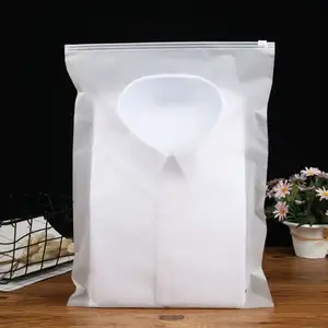 Fast delivery Plastic Slider Clothing Packaging Bag Frosted Slider Zipper Bag