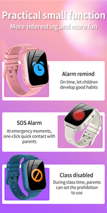 Montre connectée pour enfants 4G GPS SOS Carte SIM Appel vidéo Carré IP67 Étanche Télécommande - Product Image 5