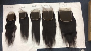 Amara供应商最佳销售原始头发封口5*5人发无胶假发小结无脱落女批发现货 - Product Image 3