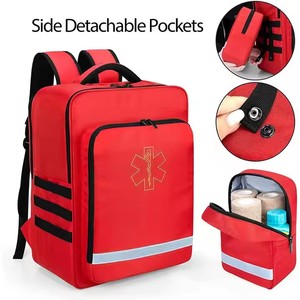 Mochila médica para EMS y socorristas de salud en el hogar First Responder Trauma EMT Bag con bolsas desmontables - Product Image 4