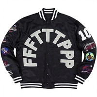 Blouson de baseball ample pour homme, style universitaire, nouvelle collection Printemps/Automne 2025 - Style streetwear, design patchwork color-block, léger et tendance