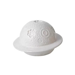 Guci Kremasi Hewan Peliharaan Keramik Berpinggiran Emas, Ringan dan Mewah, Wadah Abu Hewan Peliharaan, Wadah Kenangan Kucing dan Anjing - Product Image 1